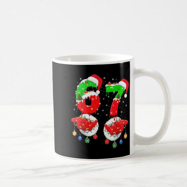 Funny 6 7 Meme 67 Gen Alpha 6 7 Hands Family Kids  Kaffeetasse (Rechts)