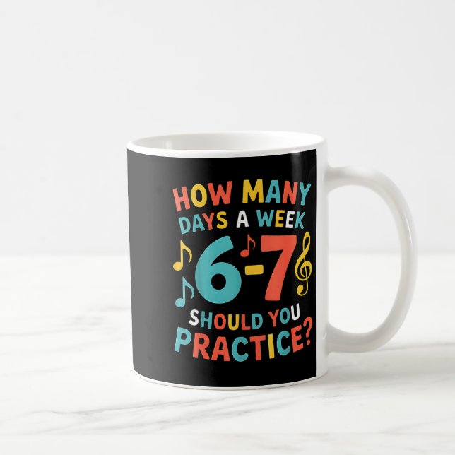 Funny 6 7 Meme Six Seven For Music Teacher  Kaffeetasse (Rechts)
