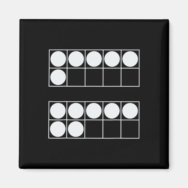Funny 6 7 Number Math Teachers Students Six Seven  Magnet (Vorne)