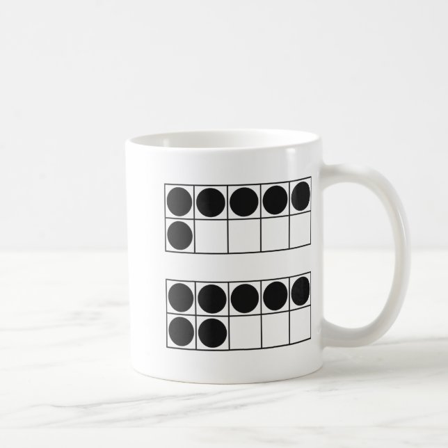 Funny 6 7 Number Teachers Students Six Seven Meme  Kaffeetasse (Rechts)