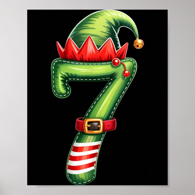 Funny 6 7 Six Seven Meme Couple Matching Christmas Poster (Vorne)