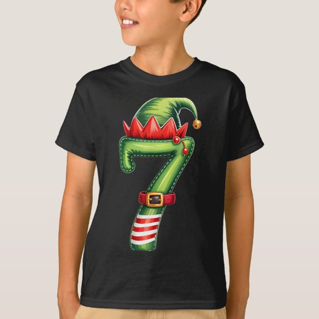 Funny 6 7 Six Seven Meme Couple Matching Christmas T-Shirt (Vorderseite)