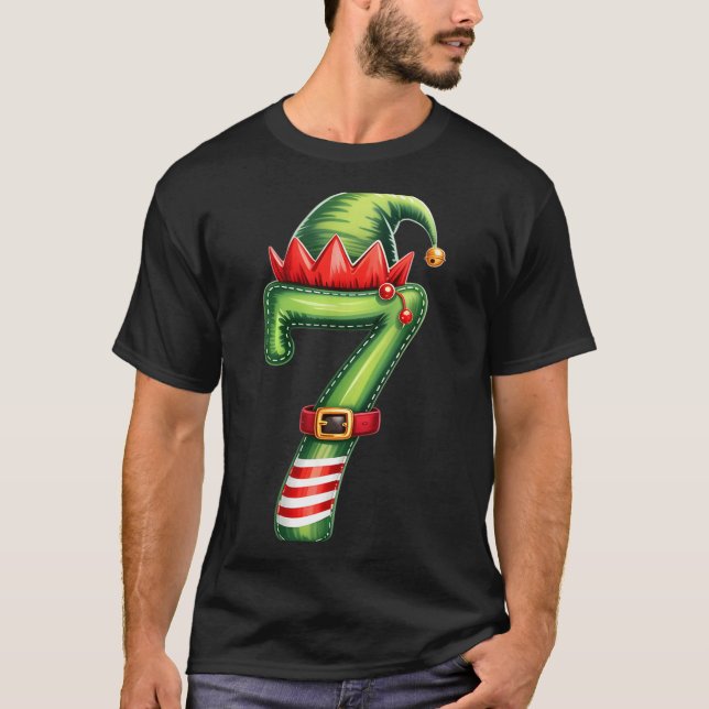 Funny 6 7 Six Seven Meme Couple Matching Christmas T-Shirt (Vorderseite)