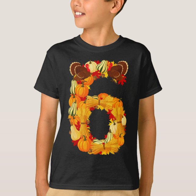 Funny 6 7 Six Seven Meme Couple Thanksgiving Turke T-Shirt (Vorderseite)