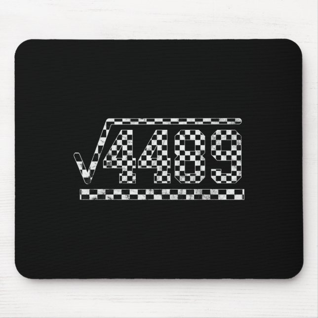 Funny 6 7 Square Root Of 4489 Slang Math Teacher  Mousepad (Vorne)