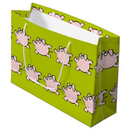 Funny 6 Cartoon Pig New Baby Choose Color L Gift Große Geschenktüte