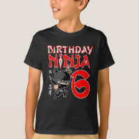 Funny 6. Geburtstag Ninja 6 Jahre alt Geschenke fü