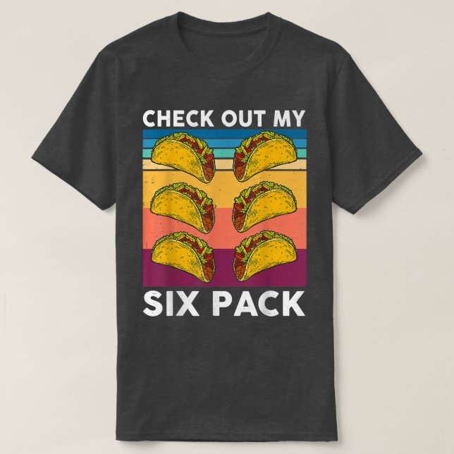 Funny 6 Pack Meican Gym Top für Taco Lovers Fitnes (Design vorne)