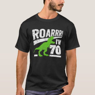 Funny 70. Geburtstag T - Rex Dinosaurier Geschenk T-Shirt
