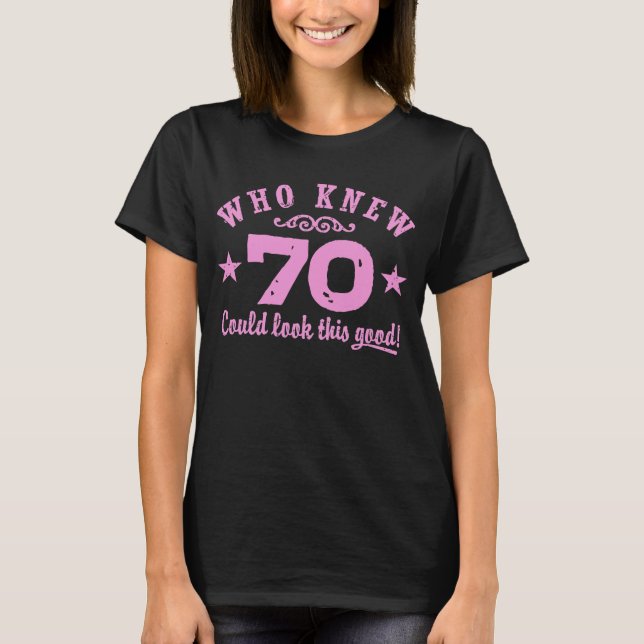 Funny 70. Geburtstag T-Shirt (Vorderseite)