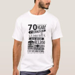 Funny 70th Birthday 70 Year Old Sign Gag Gift Clas T-Shirt<br><div class="desc">Funny 70th Birthday 70 Year Old Sign Gag Gift Clas</div>