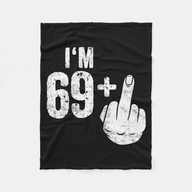 Funny 70th Birthday  Fleecedecke (Vorderseite)