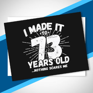 Funny 73. Geburtstag Zitat sarkastisch 73 Jahre al Postkarte