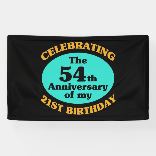 Funny 75. Geburtstagsgeschenk Banner (Horizontal)
