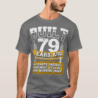 Funny 79. Geburtstag Shirt Vintag gebaut 79 Jahre
