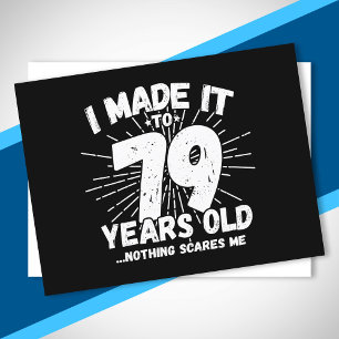 Funny 79. Geburtstag Zitat sarkastisch 79 Jahre al Postkarte