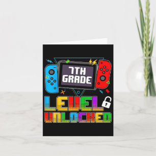 Funny 7th Level Unlock Gamers Zurück nach Scho Karte