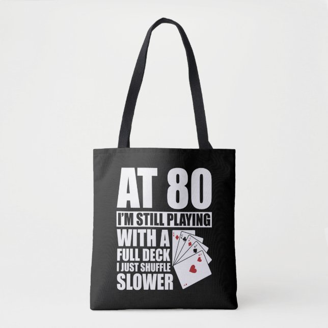 Funny 80. Geburtstag Poker Spieler 80 Jahre alt (Vorderseite)