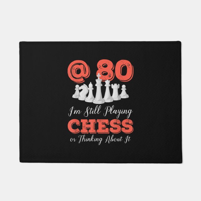 Funny 80. Geburtstagsgeschenk - 80 Jahre alte Scha Fußmatte (Vorderseite)