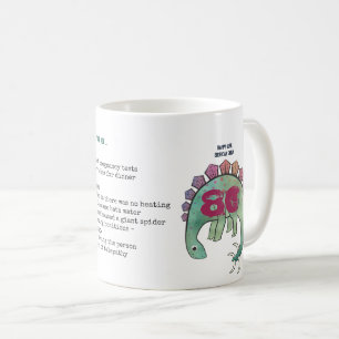 Funny 80. Personalisiert "When I was Your Age" Din Kaffeetasse