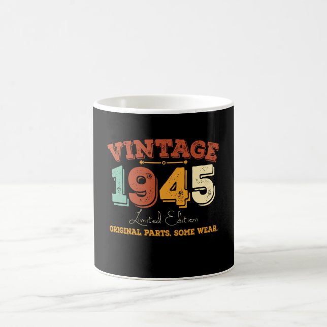 Funny 80 Year Old 1945 Vintages 80. Geburtstagsges Kaffeetasse (Mittel)