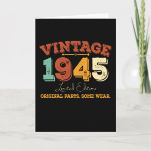 Funny 80 Year Old 1945 Vintages 80. Geburtstagsges Karte