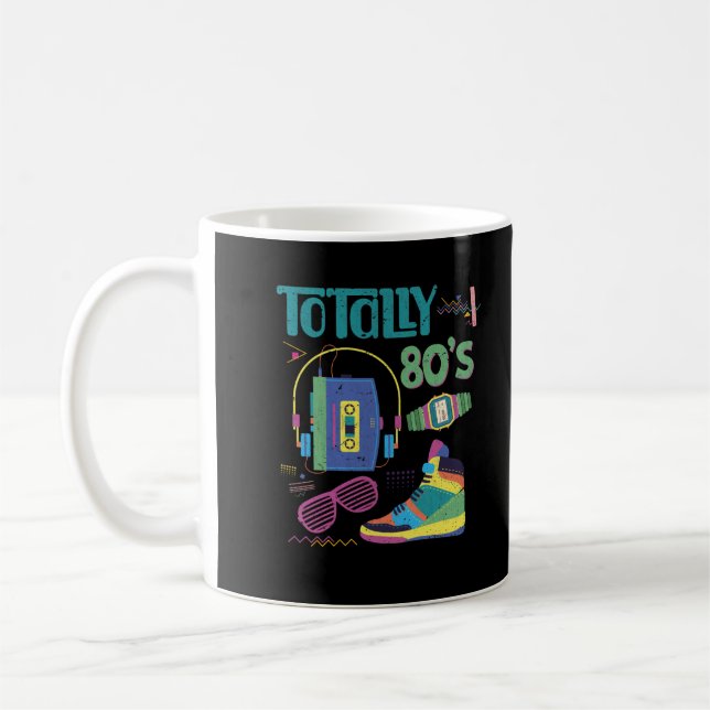 Funny 80er Music Old School Party der 80er Jahre Kaffeetasse (Links)