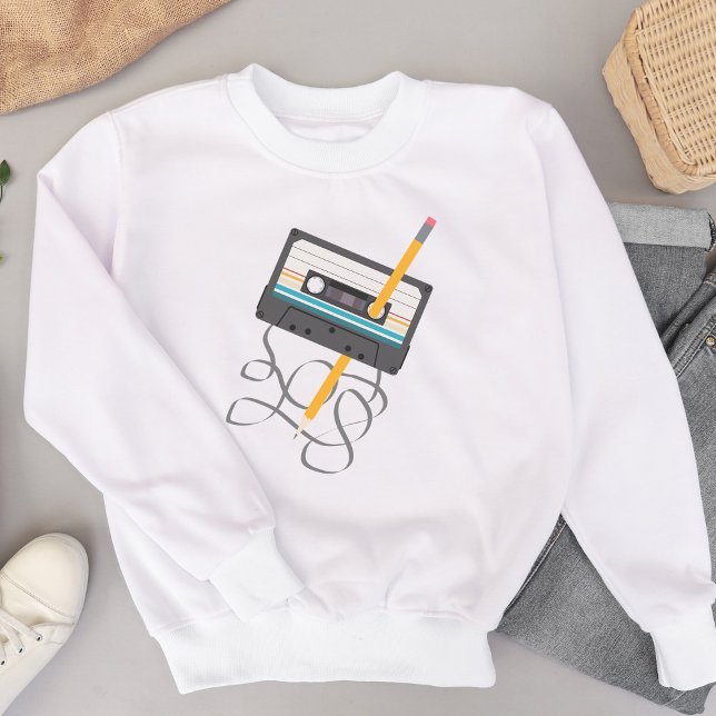 Funny 80er Music Retro Cassette Tape Sweatshirt (Funny 80s Music Retro Cassette Tape Sweatshirt)
