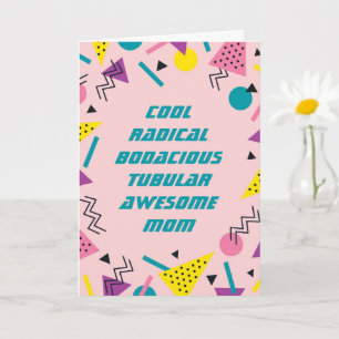 Funny 80er Slang Mütter Day Karte