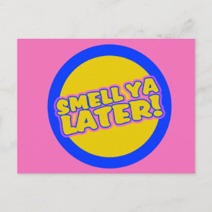 Funny 80er slang postkarte