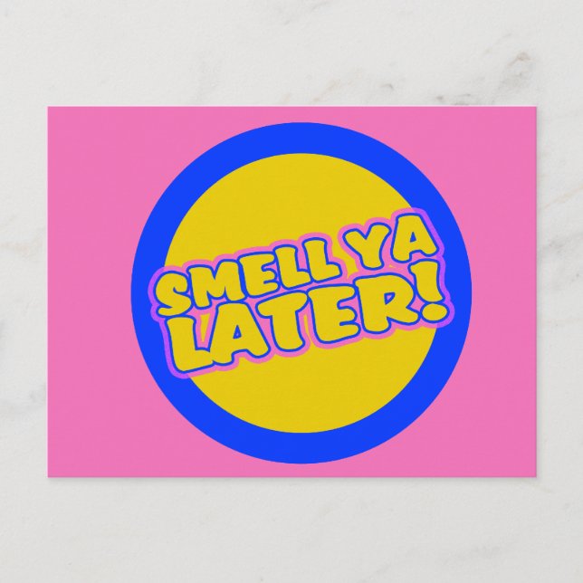 Funny 80er slang postkarte (Vorderseite)