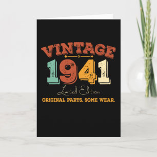 Funny 84 Year Old 1941 Vintages 84. Geburtstagsges Karte