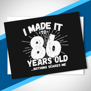 Funny 86. Geburtstag Zitat sarkastisch 86 Jahre al Postkarte