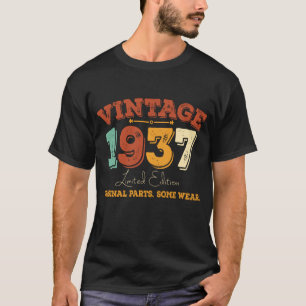 Funny 88 Year Old 1937 Vintag 88. Geburtstagsgesch T-Shirt