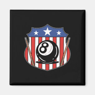 Funny 8 Ball Billiard Pool Player Aight Ball Billi Magnet