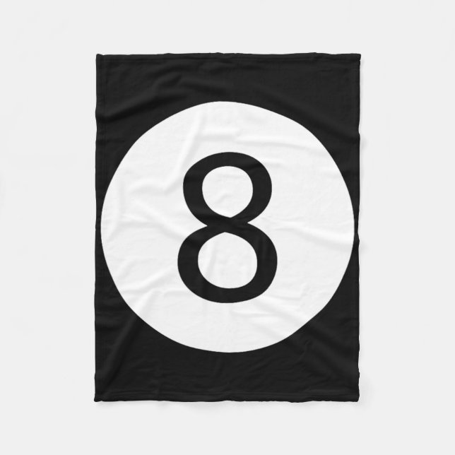Funny 8 Ball Magic Billiards Pool Lazy Halloween C Fleecedecke (Vorderseite)