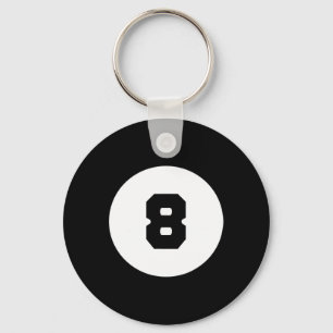 Funny 8 Ball Magic Eight Ball Billiard Pool Schwar Schlüsselanhänger