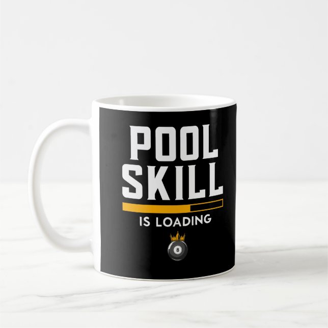 Funny 8 Ball Zitat Sport Billiard Pool Kaffeetasse (Links)