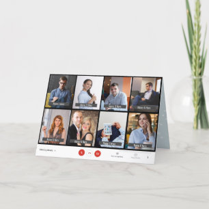 Funny 8 Spot Zoom Weihnachtsfeiertagskarte Feiertagskarte