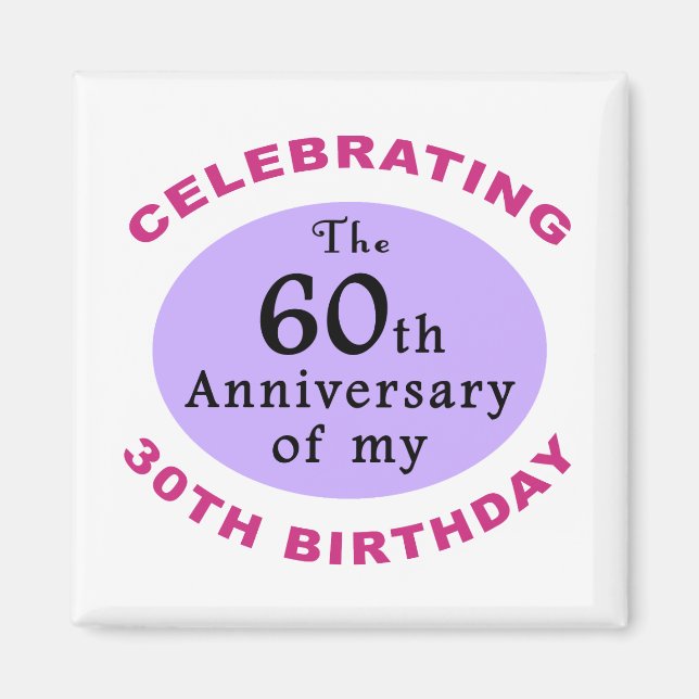 Funny 90. Geburtstag Gag Geschenke Magnet (Vorne)