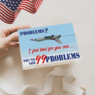Funny 99 Problems Air Force Basic Training Card Karte