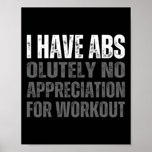 Funny Abs Spaß Poster