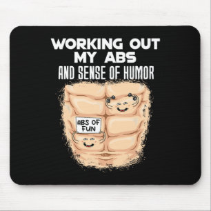Funny Abs Übung Muskel Gebäude Bodybuilding 1 Mousepad
