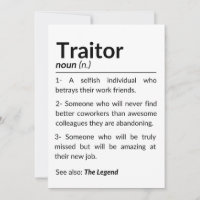 Funny Abschiedsarbeiter, verlassend Arbeitskollege