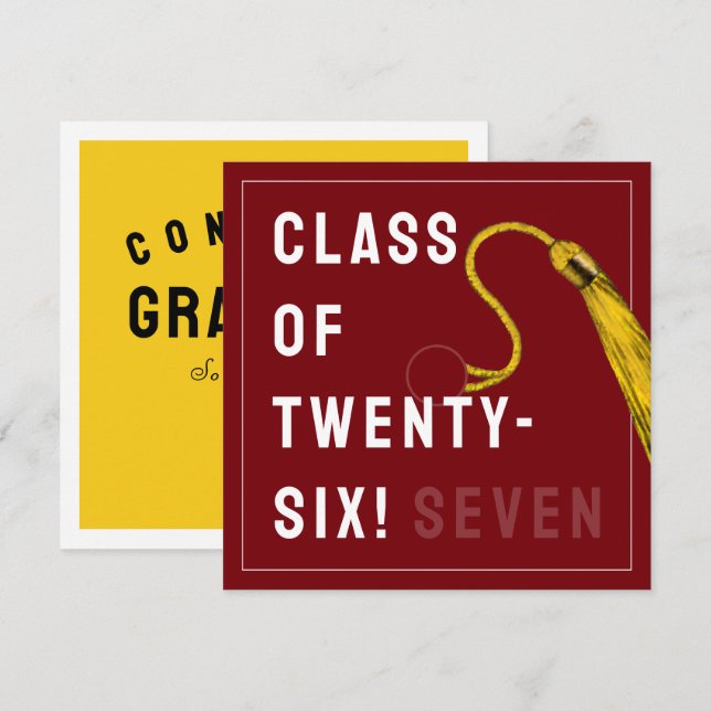 Funny Abschluss 2025 Karte (Vorne/Hinten)