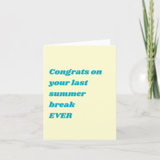 Funny Abschluss Card Feiertagskarte