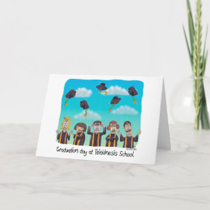 Funny Abschluss Card - Tag an der Telekinesis Scho Karte