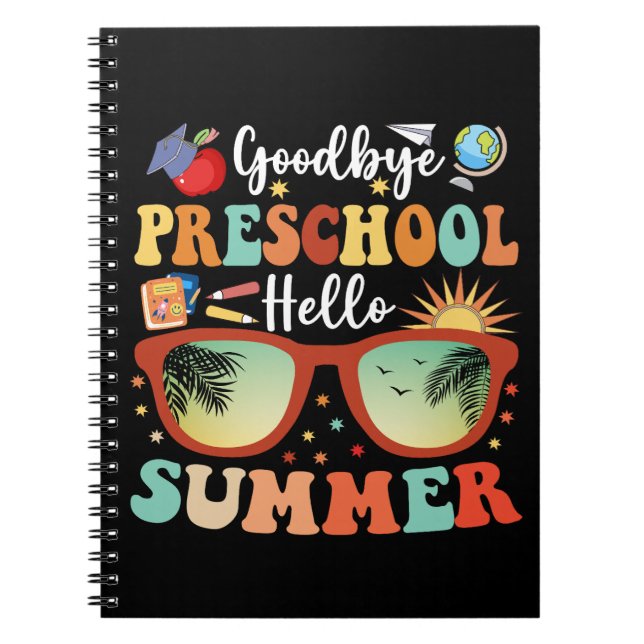 Funny Abschluss Goodbye Preschool Hello Summer Notizblock (Vorderseite)