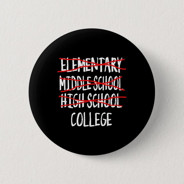 Funny Abschluss High School 2025 High School Grad Button (Vorderseite)