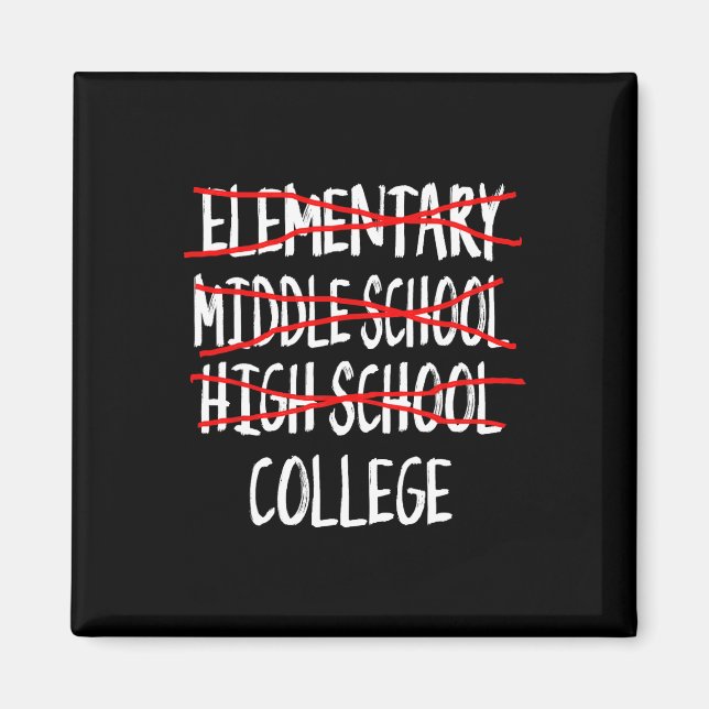 Funny Abschluss High School 2025 High School Grad Magnet (Vorne)